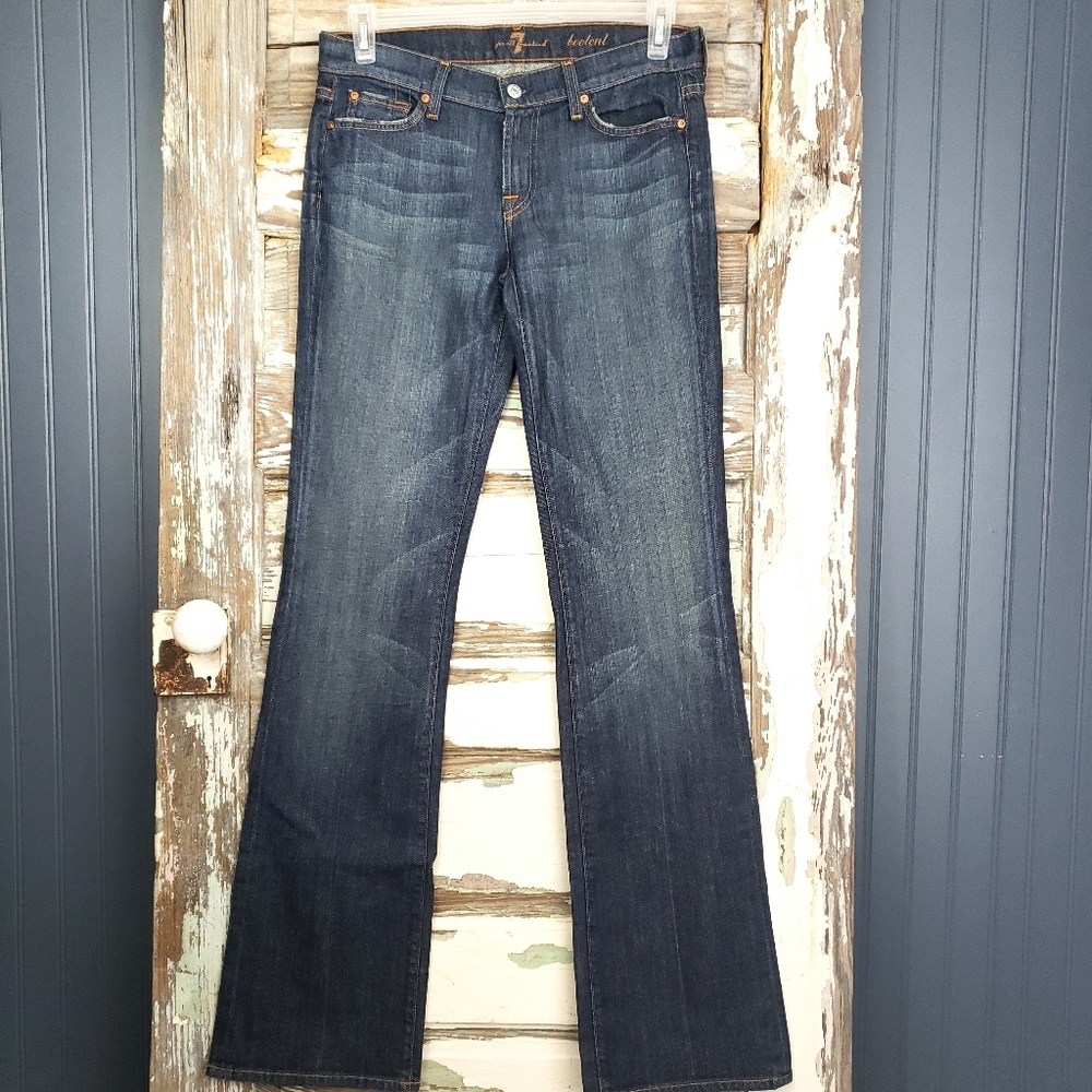 7 For All Mankind Whiskered Bootcut Jeans S